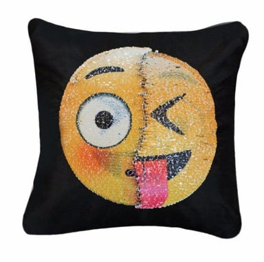 Face Changing Emoji Sequin Pillow Cover Original Gift SmartGear Factory