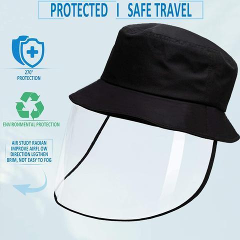 NEW HD Transparent Shield Hat - Reusable: Wind-proof, dust-proof