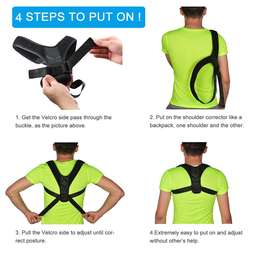 BodyWellness™ Posture Corrector (Adjustable to Multiple Body Sizes)