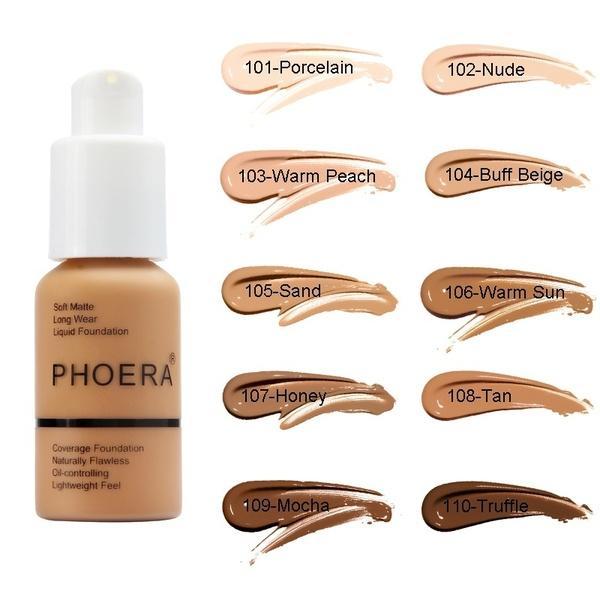 VANITY PLEX-PHOERA Soft Matte Full Coverage Liquid Foundation-PHOERA Soft Matte Full Coverage Liquid Foundation